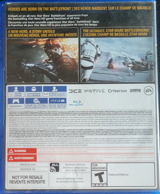 Star Wars Battlefront 2 – (CIB) – Sony PlayStation 4 PS4 – Re-Sealed (2017)