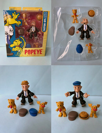 POPEYE Classics 1:12 Scale Action Figure Sealed Box Set Of 4 Olive Oyl Castor Oyl Bluto & Popeye! Age 8 + Adult Collectible Great Quality