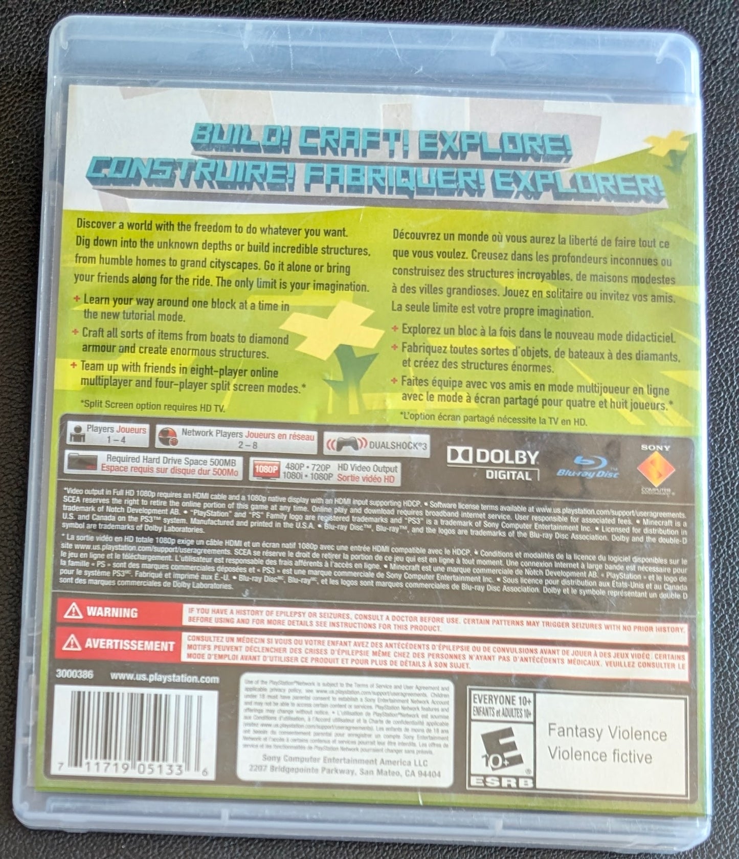 Minecraft (2013) - PlayStation 3 (PS3) | RE-Sealed