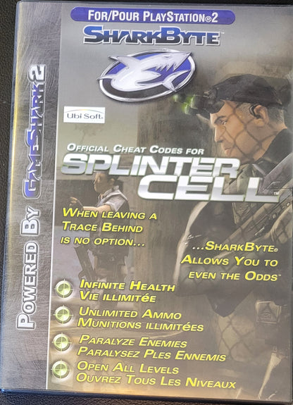 RARE Game Shark 2 SplinterCell: Cheat Codes - Sony PlayStation 2 PS2 Pre-Owned Tested & Working Great Shape!