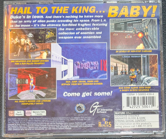 Duke Nukem: Total Meltdown (PS1) Playstation (1997) | Complete CIB | Re-Sealed | Mint Condition