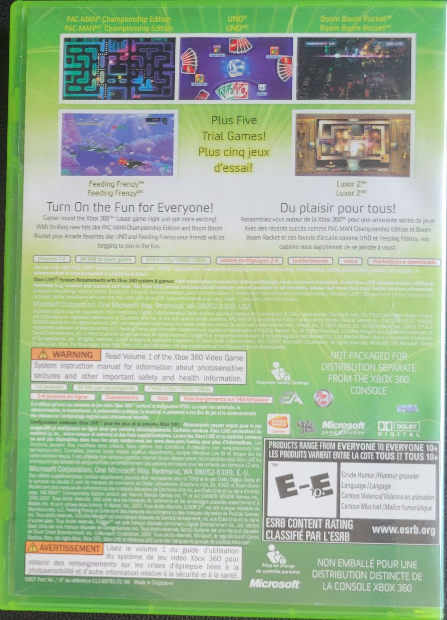 XBOX Live Arcade - (CWB) - Microsoft XBOX 360 - Pre-Owned Like New CLEAN DISC