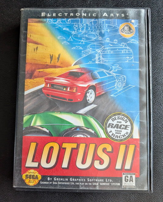 Lotus II - Boxed CIB (Sega Genesis) | 1991 | Racing / Driving