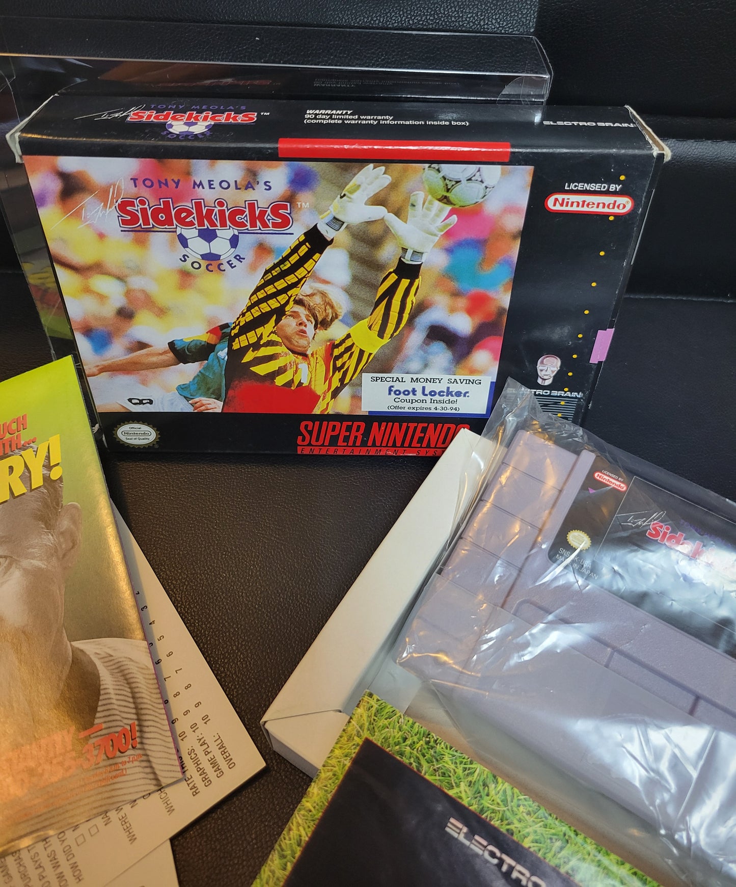 Tony Meola's: Sidekick Soccer (SNES) - Super Nintendo Ent. 1993 IMMACULATE Condition - FACTORY PLASTIC (REAL CIB)