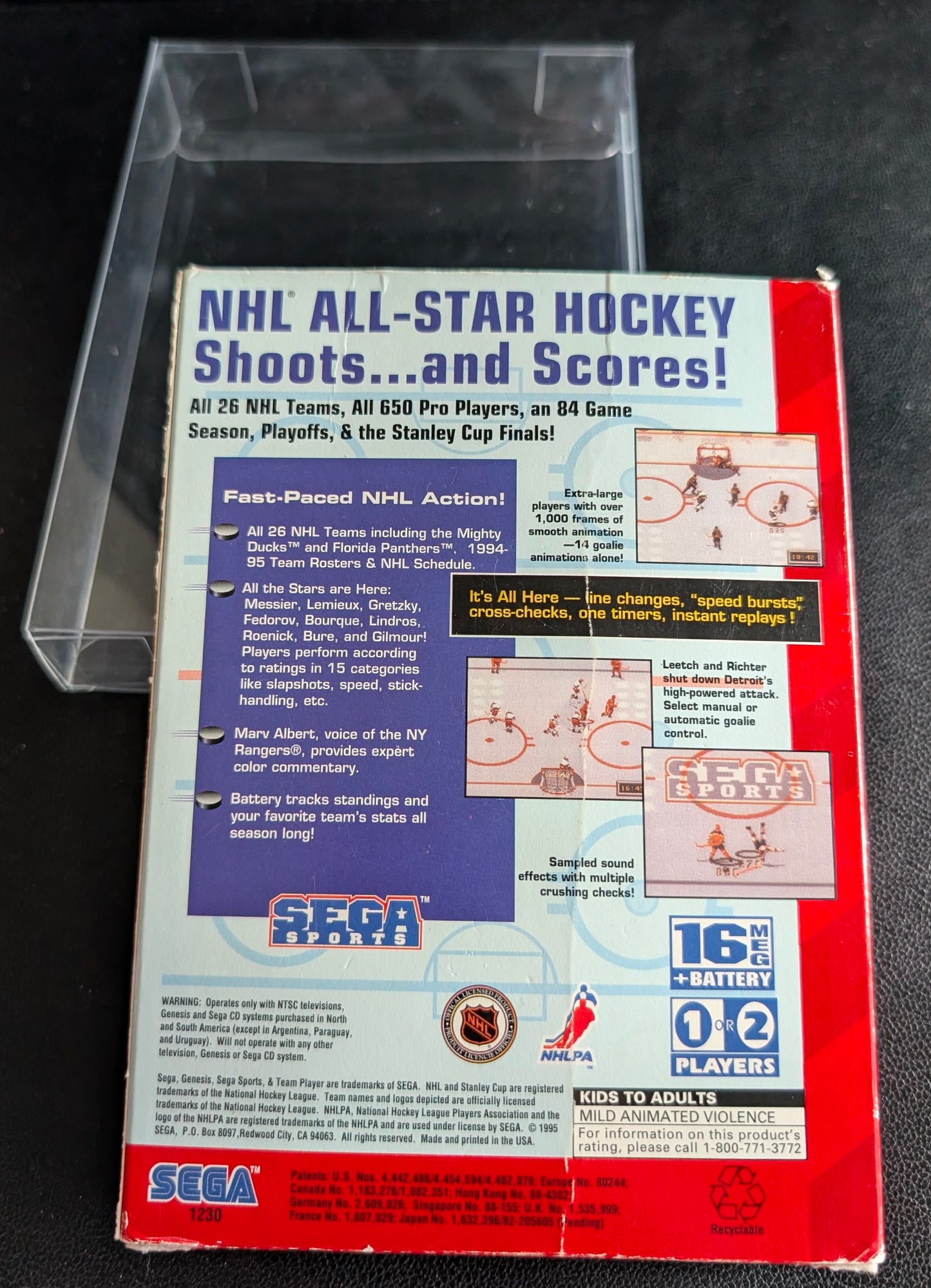 NHL All-Star Hockey - CIB (Sega Genesis) | 1994 | Sports / Hockey