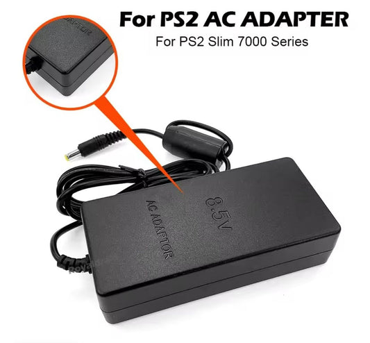 PlayStation 2 PS2 Slim Power Adapter (Aftermarket) | Power Brick & AC Cable Included | Replacement