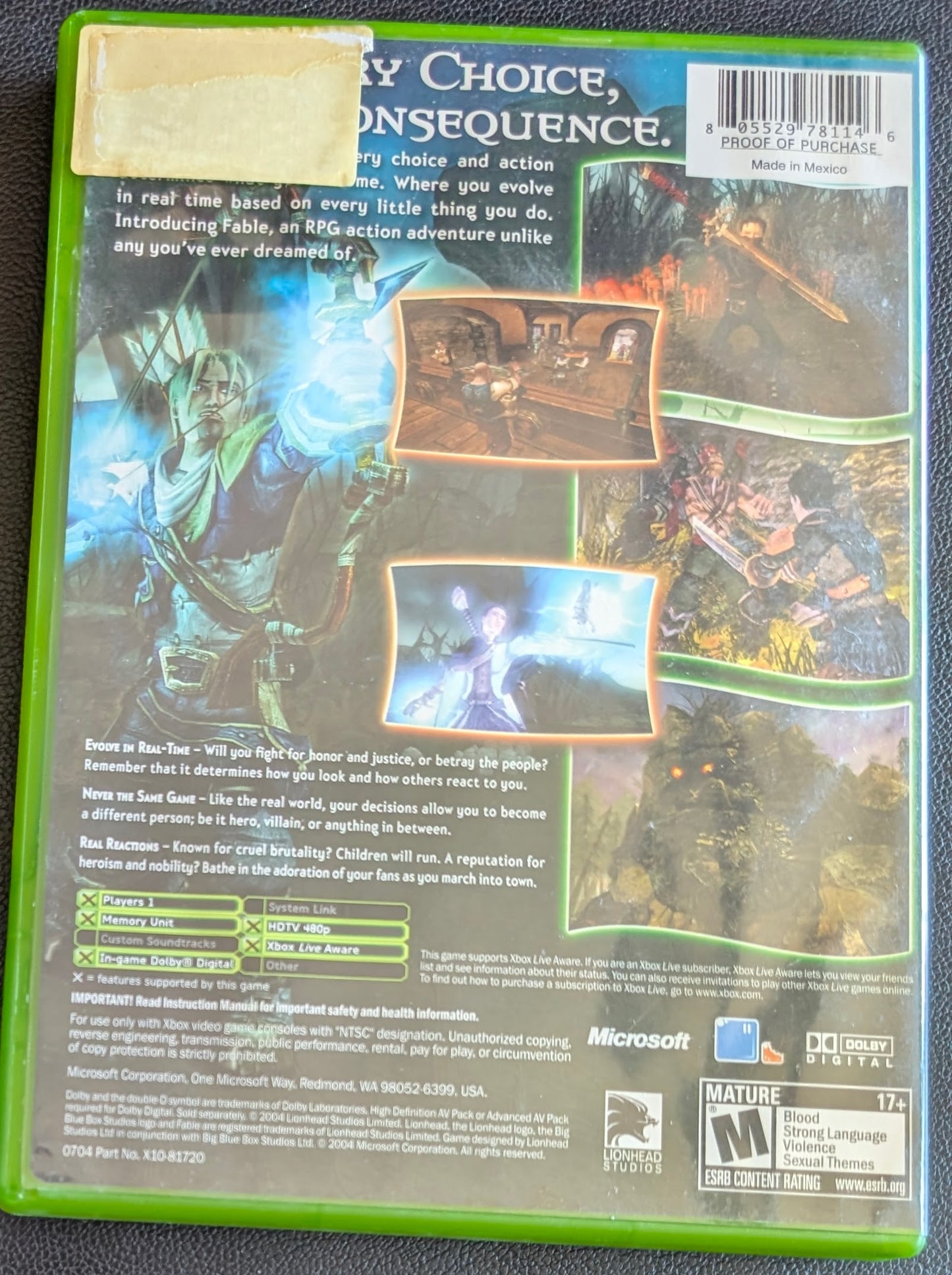 Fable (2004) - CIB Original Xbox | RE-Sealed