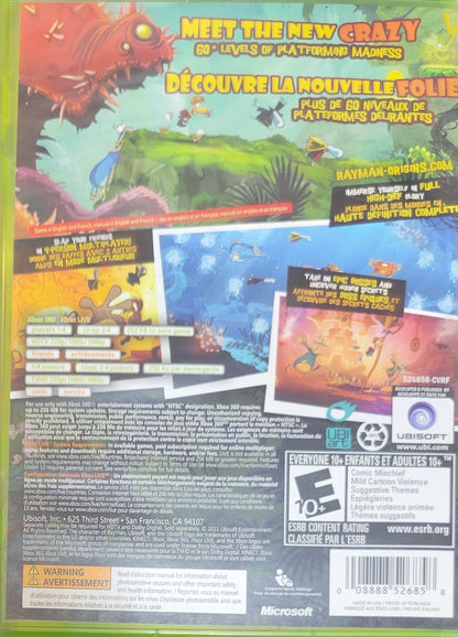 Rayman Origins – Microsoft Xbox 360 CIB – Clean Disc – RE-SEALED (2011)