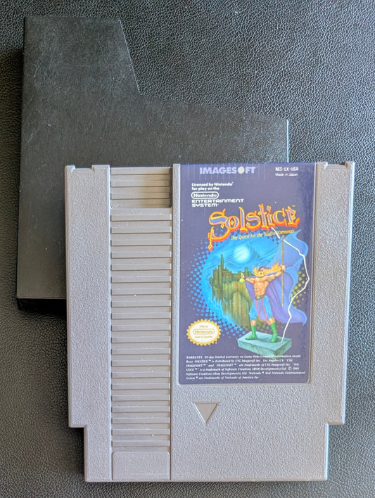 Solstice: The Quest for the Staff of Demnos (1990) - Nintendo NES | Authentic | Cleaned & Tested + Protection Sleeve