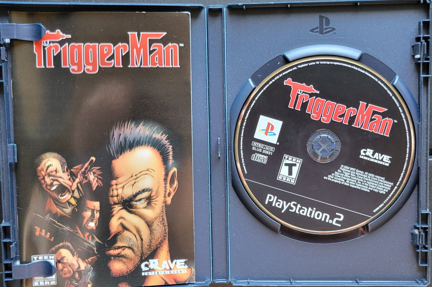 TRIGGER MAN - Sony PlayStation 2 PS2 CIB Pre-Owned Great Shape! Tested & Working