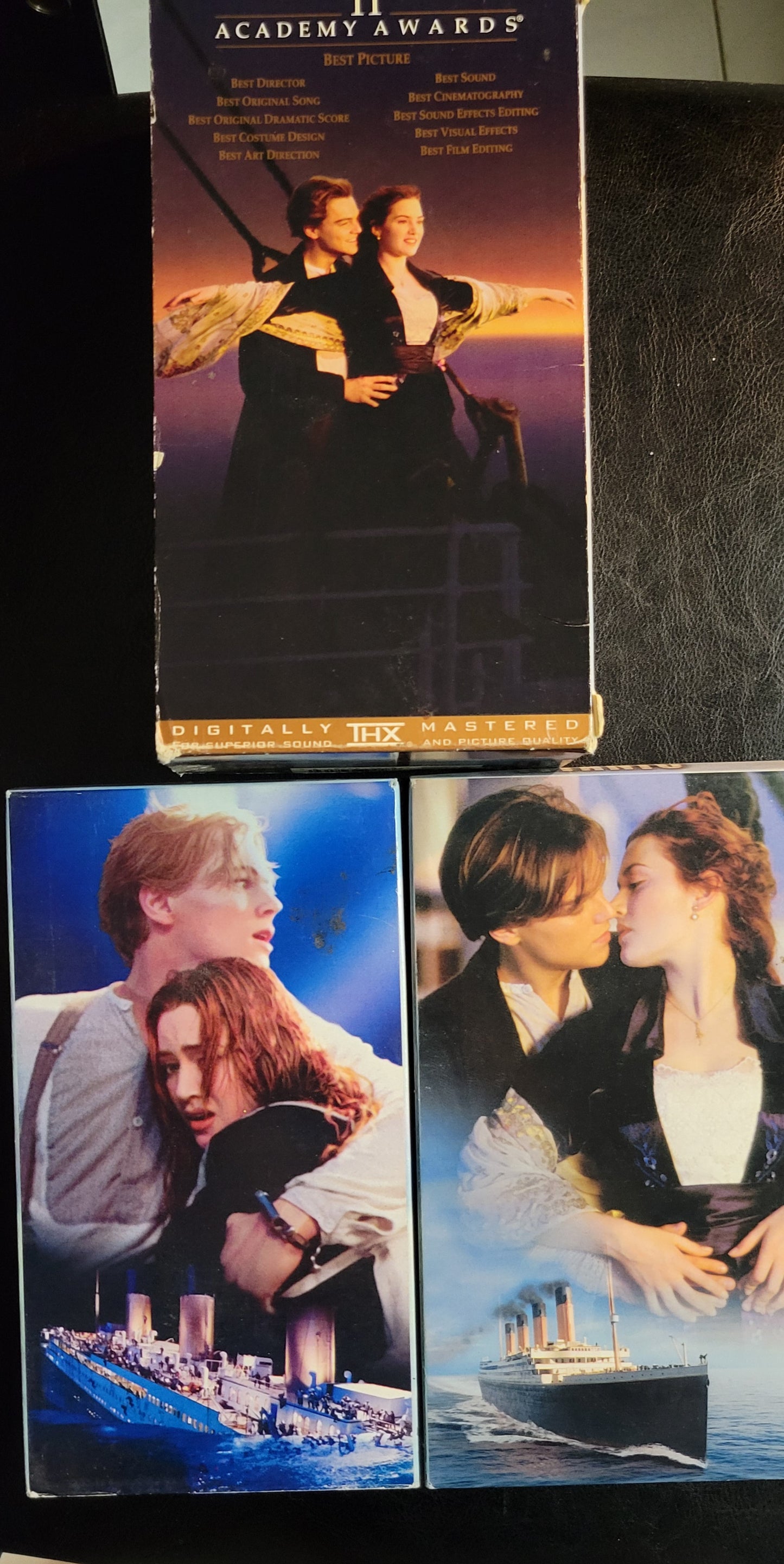 Collectors Box Set ORIGINAL: TITANIC 1980's Box Set Of 2 VHS Tape + Box Pre - Owned