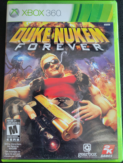 DUKE NUKEM FOREVER - Microsoft XBOX 360 - CIB CLEAN DISC Pre-Owned Great Shape Tested & Working