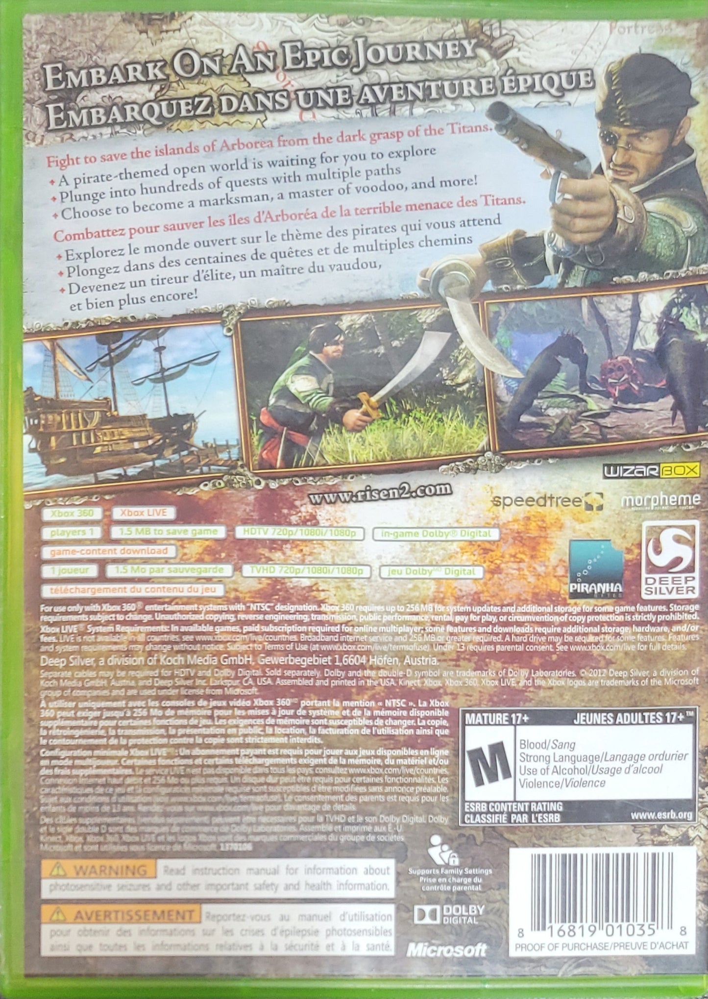 Risen 2: Dark Waters Special Edition – Microsoft Xbox 360 CIB – Clean Disc – RE-SEALED (2012)