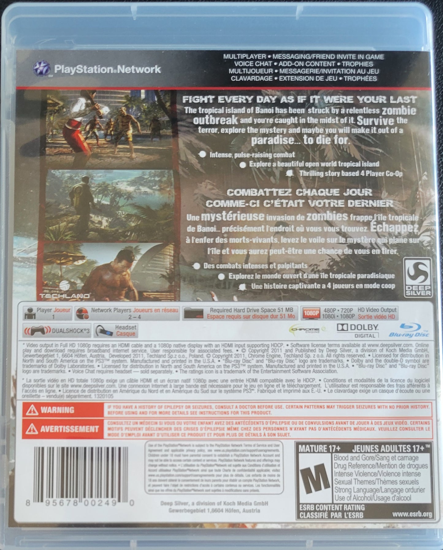 Dead Island – Sony PlayStation 3 (PS3) | Pre-Owned, Tested & in Great Condition
