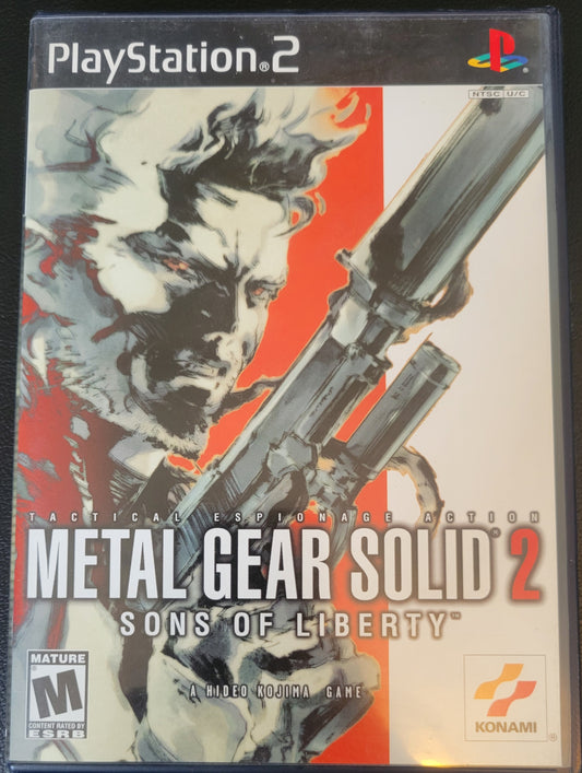 Metal Gear Solid 2: Sons Of Liberty - Sony PlayStation 2 PS2 CIB Pre-Owned Great Shape! Tested & Working