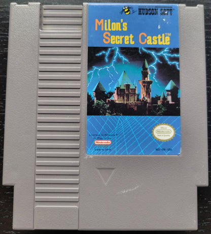 Milon's Secret Castle - NES (1990 Nintendo Entertainment System) 72 Pin 8 Bit Video Game Cartridge + Protector GREAT SHAPE