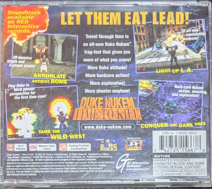 Duke Nukem: Time to Kill (PS1) (1998) | Complete CIB | Re-Sealed | Mint Condition