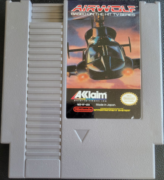 Airwolf - NES (1985 Nintendo Entertainment System) GREAT SHAPE