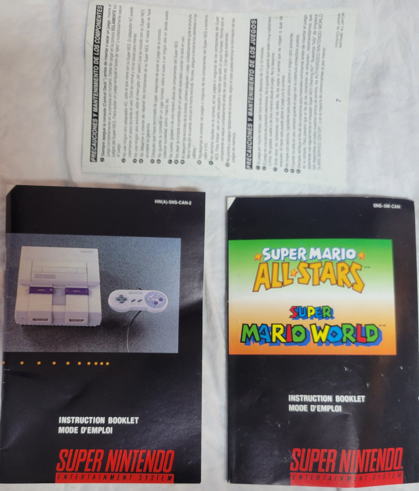Super Nintendo Entertainment System ALL STARS EDITION Console – Complete in Box FACTORY PLASTIC | Super Mario All-Stars + 1 Controller + Hookups | Immaculate Condition