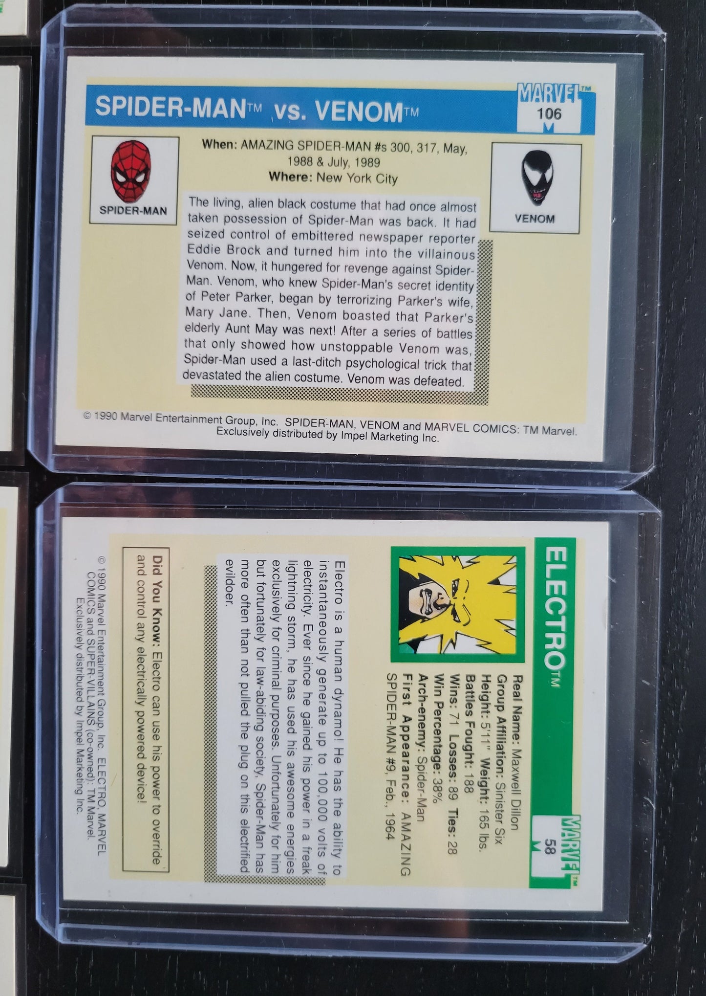 1st EDITION Marvel Cards 1990 One & Only Super Rare Base Set Spider-Man Venom Green Goblin X-Men Mr FANTASTIC First Time Ever Seen On Cards!