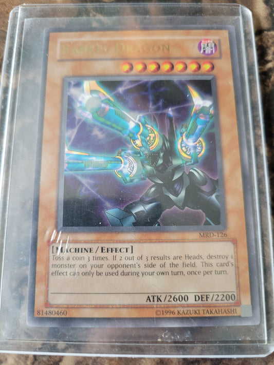 Barrel DRAGON 1999 Edition MRD-126 Yugioh Card Ultra Rare Holographic Limited Edition Near Mint Plastic Sleeve Since New