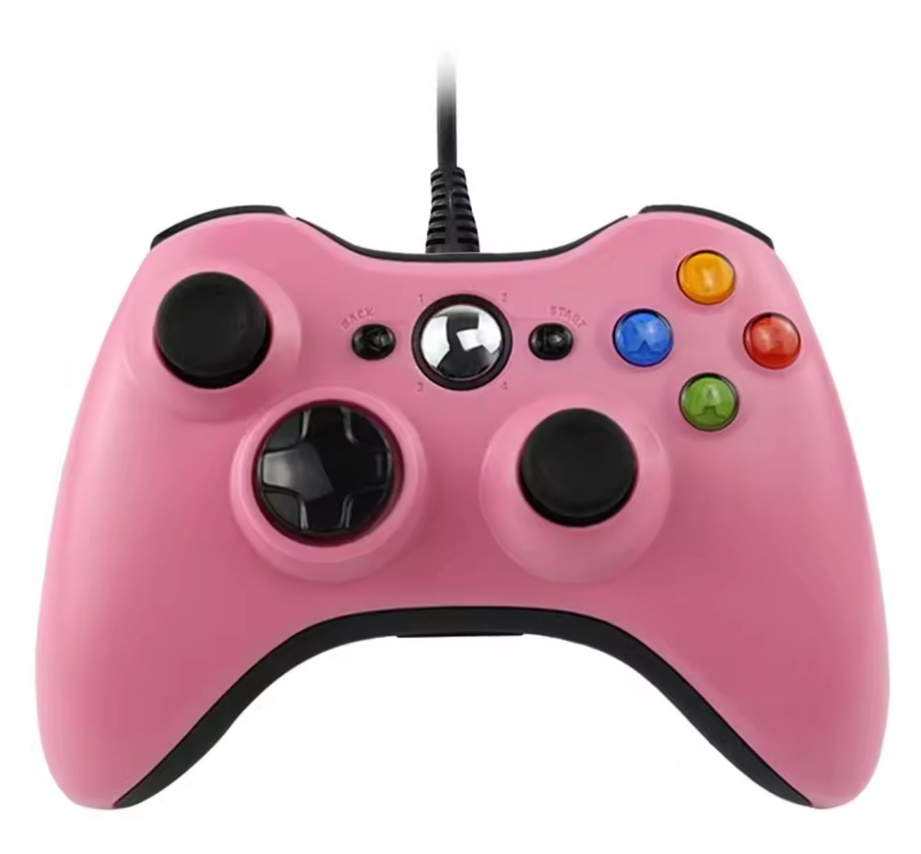 Microsoft Xbox 360 Controller | Multiple Colors | OEM Replacement Gamepad | Wired + Wireless