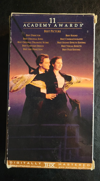 Collectors Box Set ORIGINAL: TITANIC 1980's Box Set Of 2 VHS Tape + Box Pre - Owned