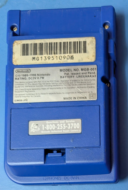 Nintendo Game Boy Pocket Console (Blue) | Genuine Nintendo | Tested & Working
