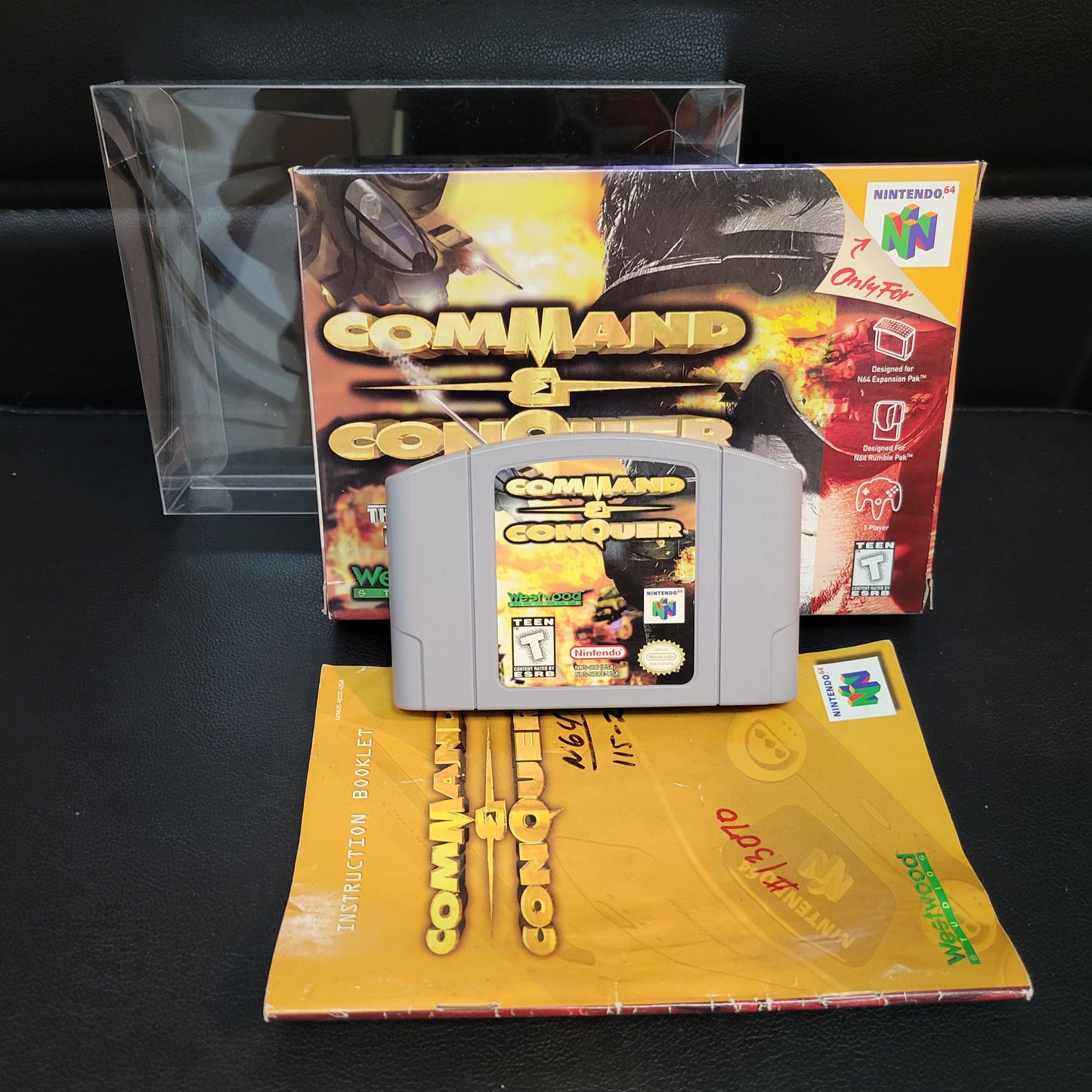 AUTHENTIC Command & Conquer NINTENDO N64 CIB COMPLETE + BOX + INSTRUCTIONS & Protection GREAT SHAPE