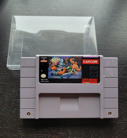 Authentic FINAL FIGHT 2 - SNES - Super Nintendo Ent. System 1995 NTSC Cartridge + Protector MINT