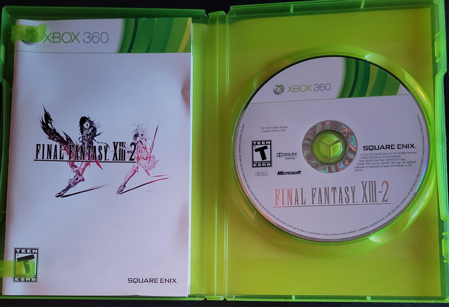 Final Fantasy XIII-2 - Microsoft XBOX 360 - CIB MINT Pre-Owned Great Shape Tested & Working