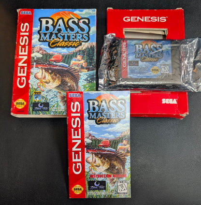 Bass Masters Classic - Boxed CIB (Sega Genesis) | 1995 | Fishing