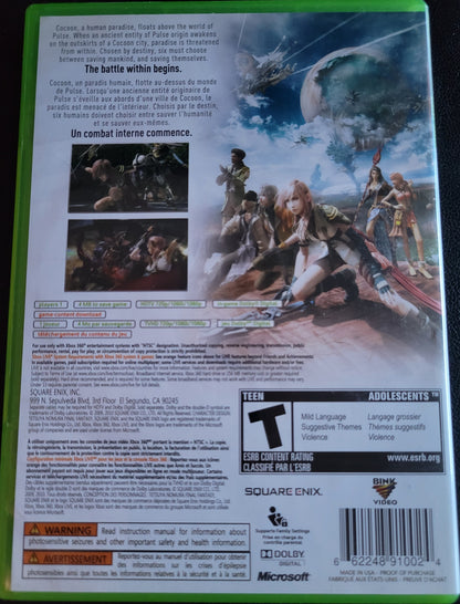 Final Fantasy XIII COMPLETE - Microsoft XBOX 360 - CIB MINT Pre-Owned Great Shape Tested & Working