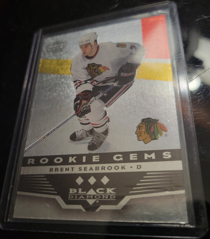 2005 06' Brent Seabrook D MINT ROOKIE Upper Deck Black Diamond Rc 151