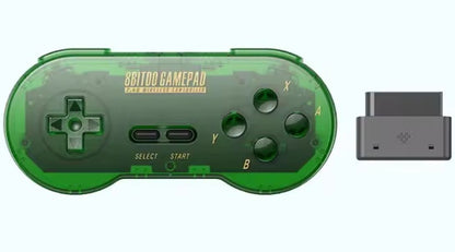 8BitDo SN30 Wireless Gamepad for Original SNES (Super Nintendo) | Multiple Colors | Wireless Controller | Includes Receiver