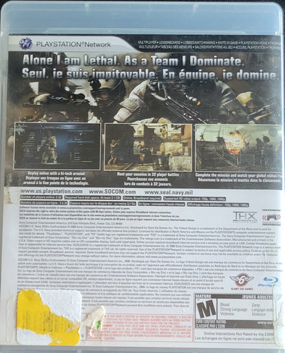 SOCOM: Confrontation – Sony PlayStation 3 PS3 – Great Shape