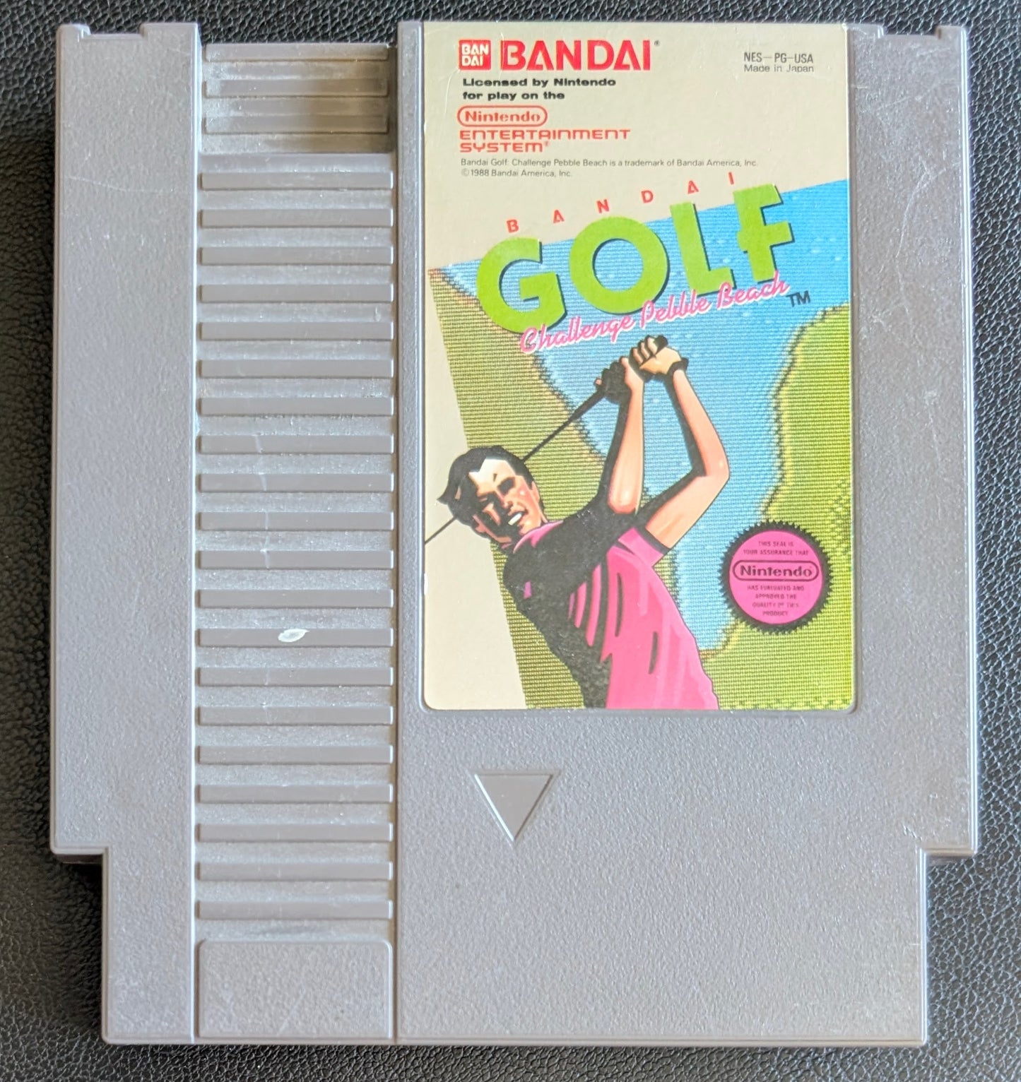 Bandai Golf: Challenge Pebble Beach (1989) - Nintendo NES | Authentic | Cleaned & Tested + Protection Sleeve