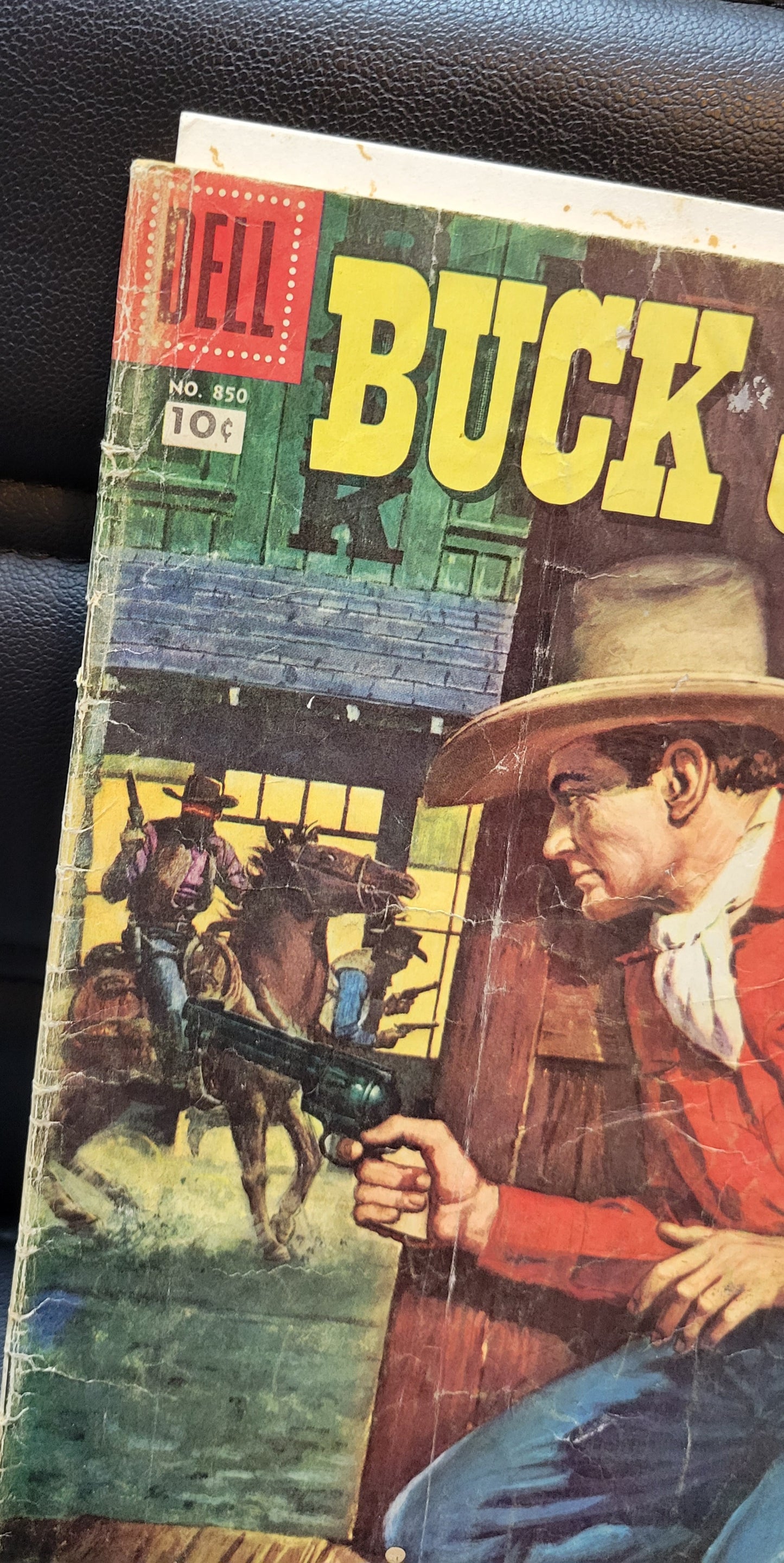 VERY RARE PIECE SIGNED + Message!!! Golden Era BUCK JONES Classic Western Comic Book Pre - Owned Condition Smoke Free Home