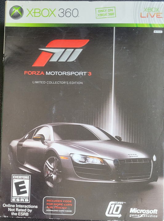 Forza Motorsport 3 Limited Collectors Edition - (CIB) - Microsoft XBOX 360 - Pre-Owned Like New CLEAN DISC