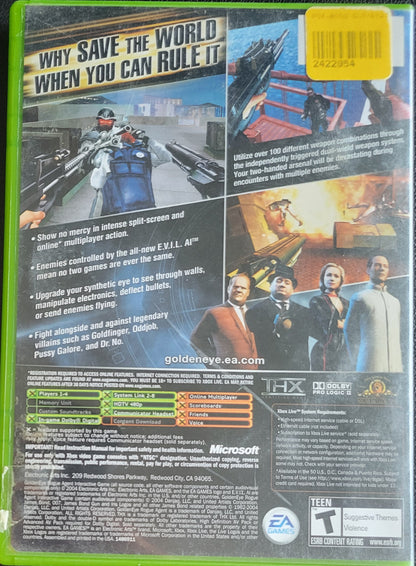 Golden Eye: Rouge Agent - (CIB) OG Microsoft XBOX  Pre-Owned Great Shape Tested & Working CLEAN DISC