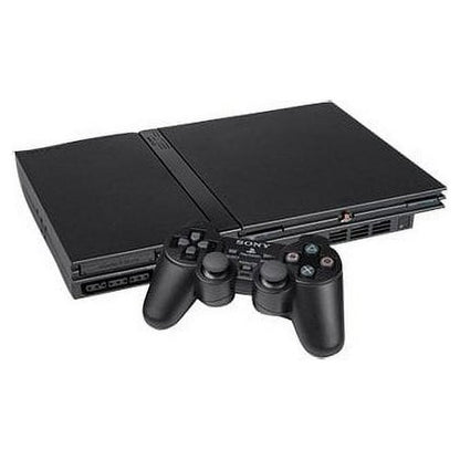 Playstation 2 PS2 SLIM Black/Silver + 1 Controller & Hook Up Cords Various Conditions Available