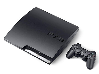 320GB PS3 Playstation 3 SLIM PACKAGE + 1 Controller & Hook Up Cords MINT