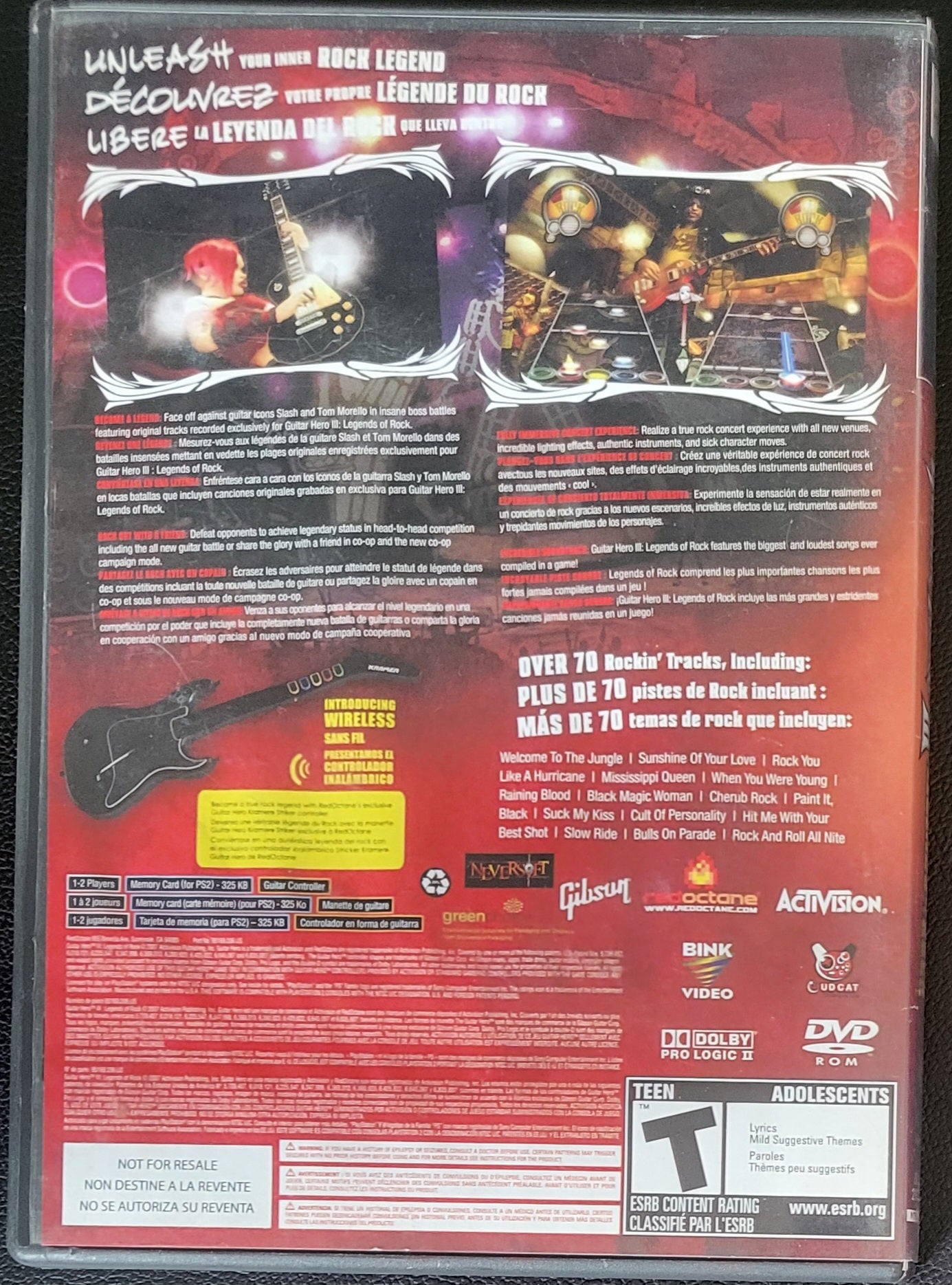 Guitar Hero 3: Legends Of Rock - Sony PlayStation 2 PS2 (CIB) Pre-Owned Tested & Working Great Shape!