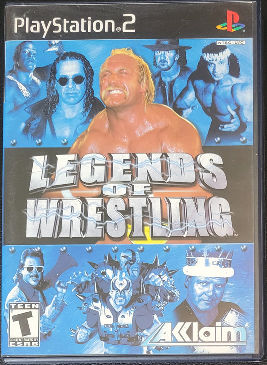 RARE Legends Of Wrestling Early Release Purple CD ROM Edition - Sony PlayStation 2 PS2 (CIB) Pre-Owned Tested & Working Great Shape!