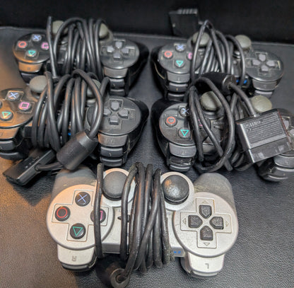Official Sony PlayStation 2 Controllers CIB | Original DualShock 2 | Blue Black or Silver | Cleaned & Tested