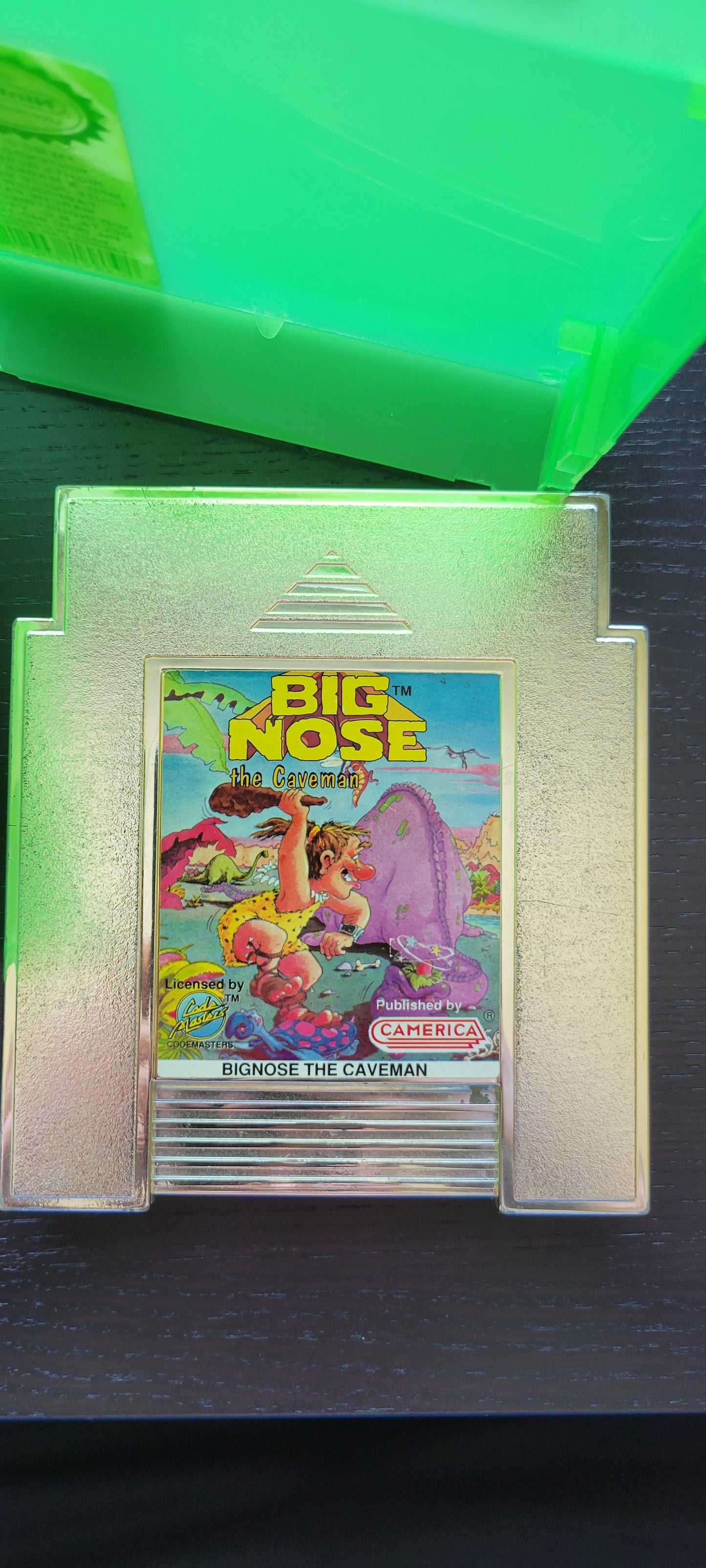 Big Nose The Caveman - Authentic NES (Nintendo Entertainment System 1985) GOLD Video Game Cartridge GREAT SHAPE