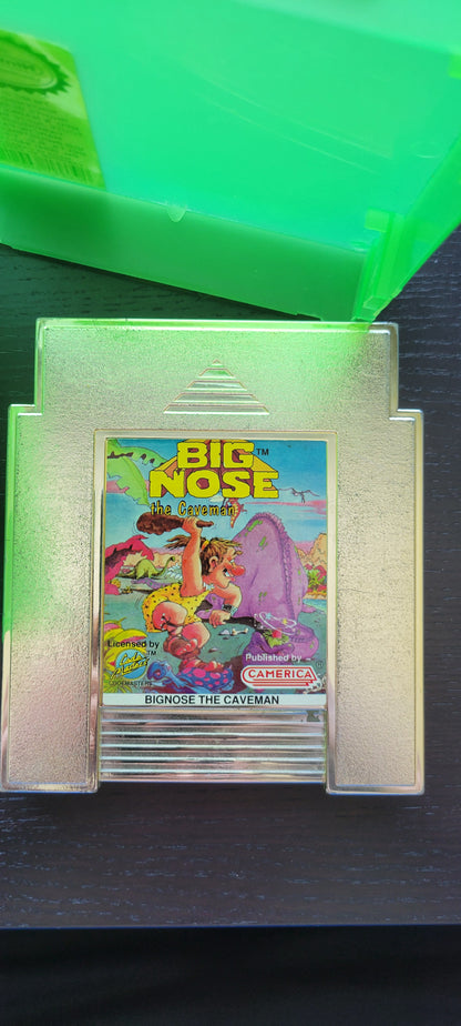 Big Nose The Caveman - Authentic NES (Nintendo Entertainment System 1985) GOLD Video Game Cartridge GREAT SHAPE