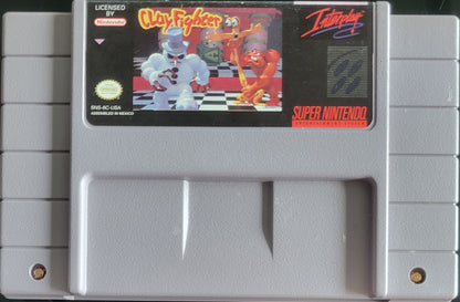 Clayfighter - Authentic SNES - Super Nintendo Ent. System 1993 NTSC Cartridge + Protector