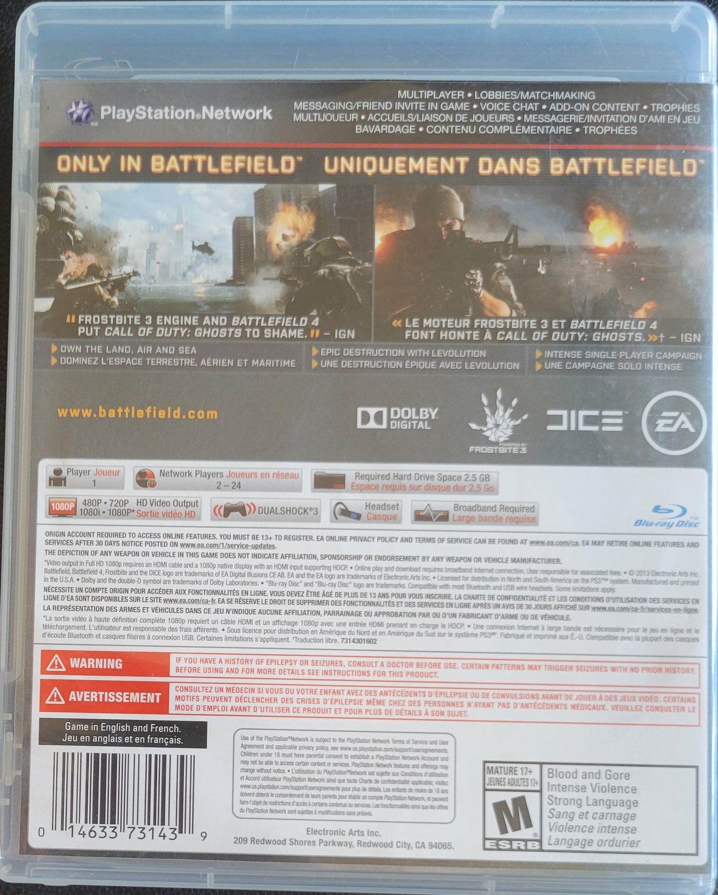 Battlefield 4 – Sony PlayStation 3 (PS3) | Pre-Owned, Tested & in Great Condition