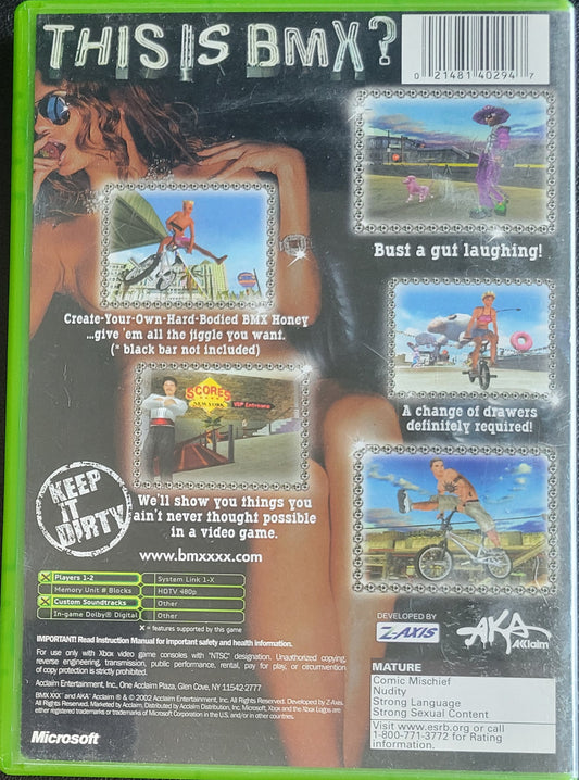 BMX XXX – XBOX CIB – Re-Sealed